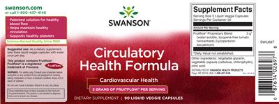 Photo of the Swanson Circulatory Health Formula label