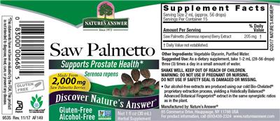 Saw Palmetto Alcohol-Free