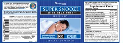 Super Snooze With Melatonin