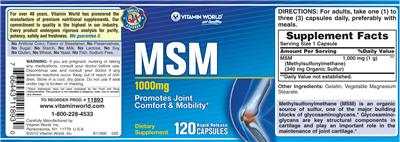 MSM 1000 mg