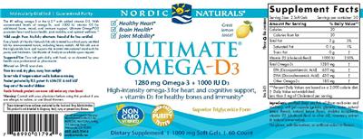Ultimate Omega-D3 Lemon