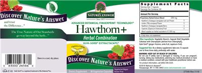 Photo of the Nature's Answer Hawthorn + label
