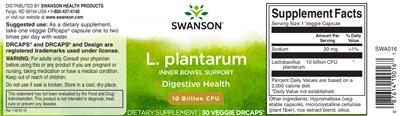 Label of L. Plantarum