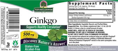 Ginkgo Alcohol-Free