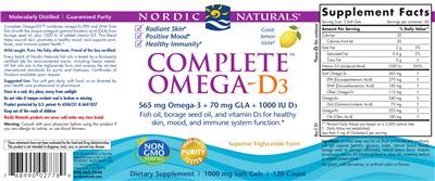 Complete Omega-D3 Lemon