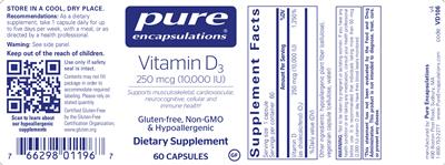 Vitamin D3 250 mcg (10,000 IU)