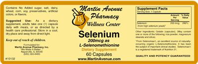 Selenium 200 mcg as L-Selenomethionine