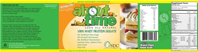 About Time 100% Whey Protein Isolate Birthday Cake