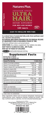 Photo of the Natures Plus Ultra Hair label