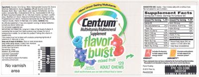 Centrum Flavor Burst Mixed Fruit