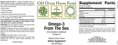 Omega-3 From The Sea Natural Lemon Flavor