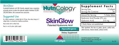 Photo of the NutriCology SkinGlow label