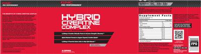 Photo of the GNC Pro Performance Hybrid Creatine Complex Fruit Punch label