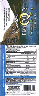 Photo of the Carlson Fish Oil Q label
