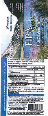 Photo of the Carlson Super EPA Gems label