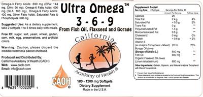 Ultra Omega 3 - 6 - 9
