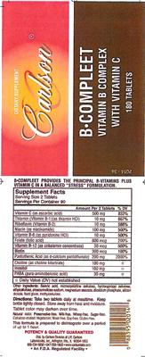 Photo of the Carlson B-Compleet label