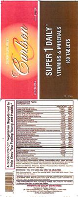 Photo of the Carlson Super 1 Daily label