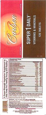 Photo of the Carlson Super 1 Daily label