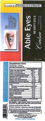 Photo of the Carlson Able Eyes label
