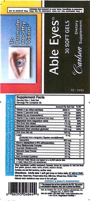 Photo of the Carlson Able Eyes label