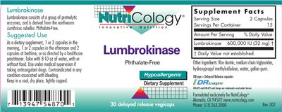 Lumbrokinase