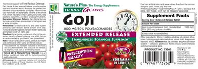 Goji 1000 mg Extended Release
