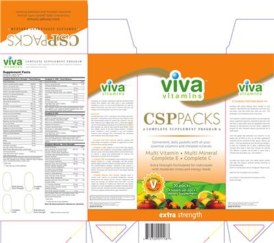 Photo of the Viva Vitamins Complete Minerals - Extra Strength label