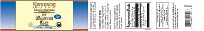 Photo of the Swanson Ultra Albion DiMagnesium Malate label