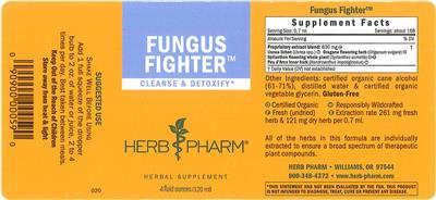 Photo of the Herb Pharm Fungus Fighter label