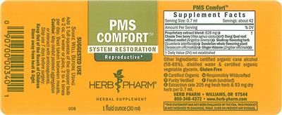 Photo of the Herb Pharm PMS Comfort label