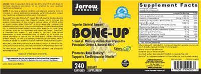 Photo of the Jarrow Formulas Bone-Up label