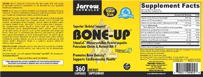 Photo of the Jarrow Formulas Bone-Up label