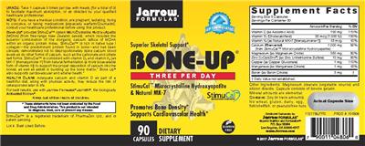 Photo of the Jarrow Formulas Bone-Up label