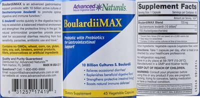 Photo of the Advanced Naturals BoulardiiMAX label