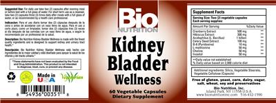 Label of Kidney Bladder Wellness