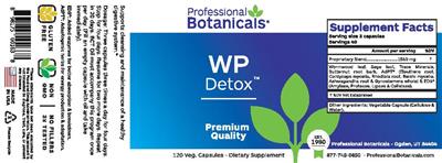 Photo of the Professional Botanicals WP Detox label