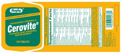 Photo of the Rugby Cerovite label