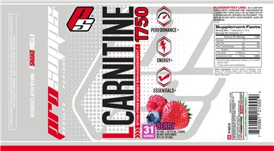 Photo of the PS ProSupps L-Carnitine 1750 Berry label