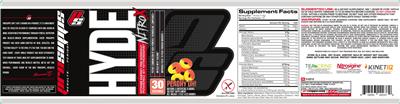 Photo of the PS ProSupps Hyde NitroX Peachy Oh! label