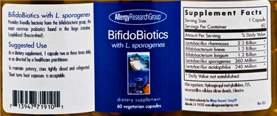 BifidoBiotics With L. Sporogenes