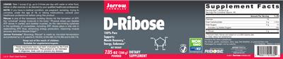 Photo of the Jarrow Formulas D-Ribose label