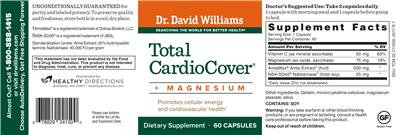 Photo of the Dr. David Williams Total CardioCover + Magnesium label
