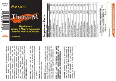 Photo of the Major Thera-M label