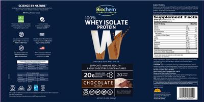 W 100% Whey Isolate Protein Chocolate Flavor
