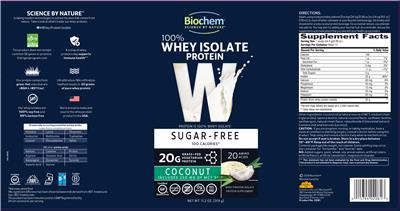 W 100% Sugar-Free Whey Isolate Protein Coconut