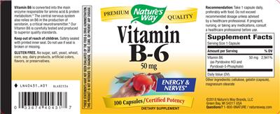 Vitamin B-6 50 mg