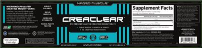 Photo of the Kaged Muscle CreaClear Unflavored label