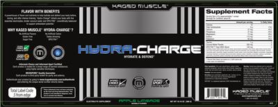 Photo of the Kaged Muscle Hydra-Charge Apple Limeade label