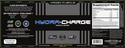 Photo of the Kaged Muscle Hydra-Charge Orange Mango label
